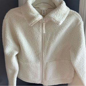 NWOT H&M XL Sherpa Zip-Up w/ Collar